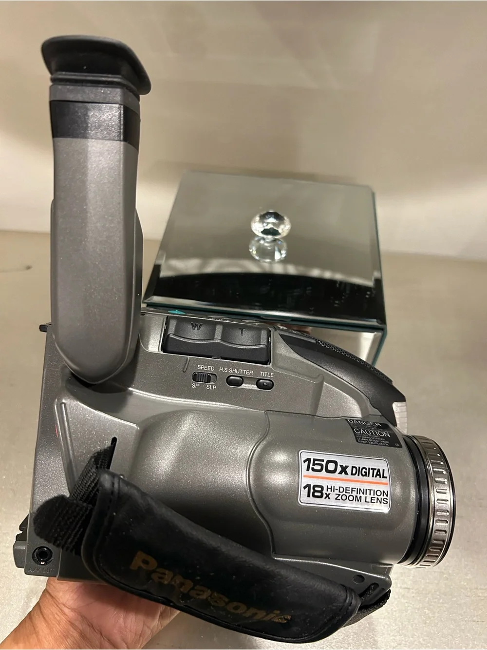 Panasonic Gray/Silver Handheld Camcorder with CarryCase Tapes,batteries &charger